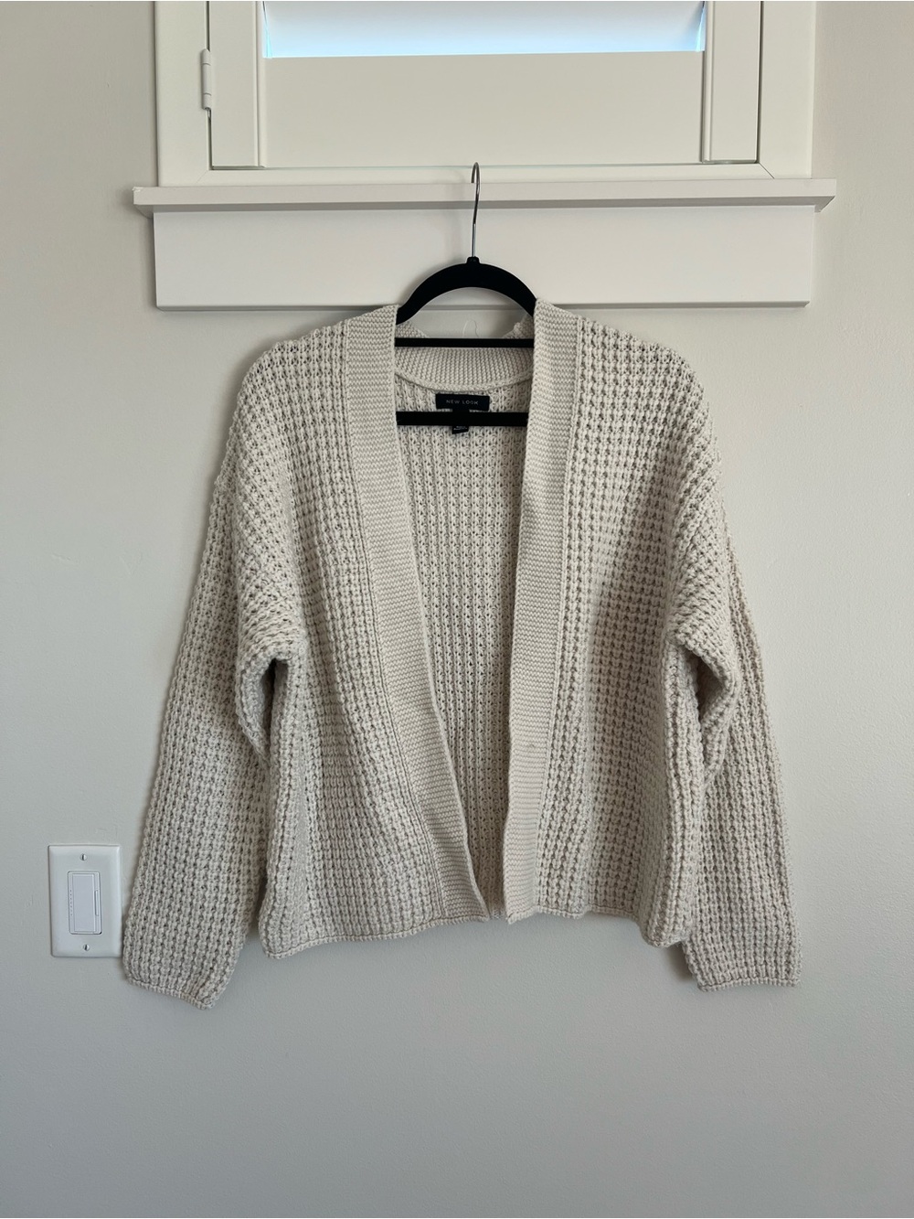 New Look Beige Knit Cardigan NWOT SZ M